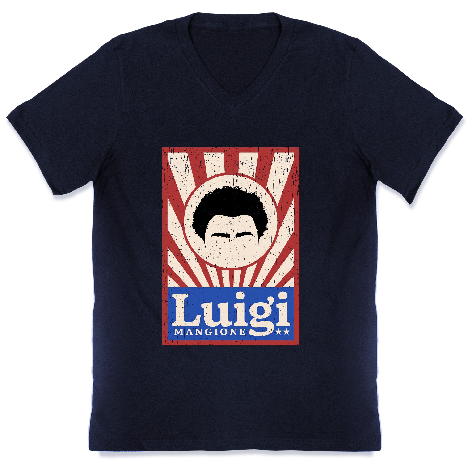 Luigi Mangione Campaign Poster V-Neck